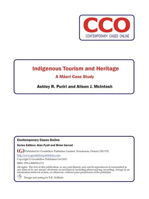 cover image of Indigenous Tourism and Heritage